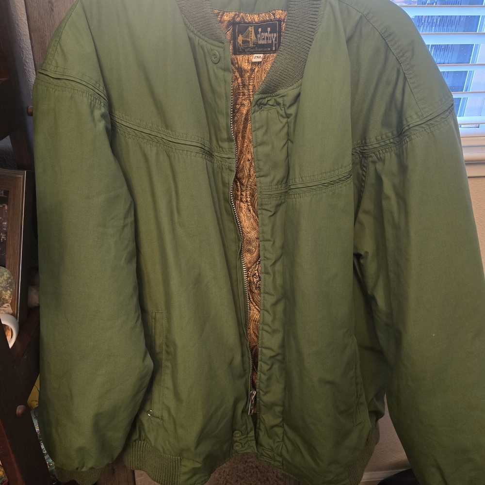 Derby Men's Olive Bomber Jacket